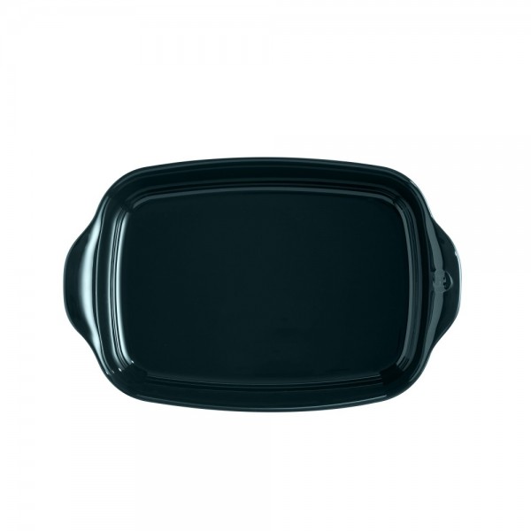 EMILE HENRY Керамична тава "RECTANGULAR OVEN DISH"- 36,5 х 23,5 см - цвят тъмнозелен
