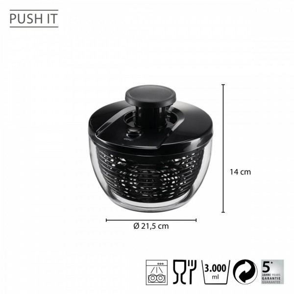 GEFU Центрофуга за салата PUSH IT - Ø 21,5 см