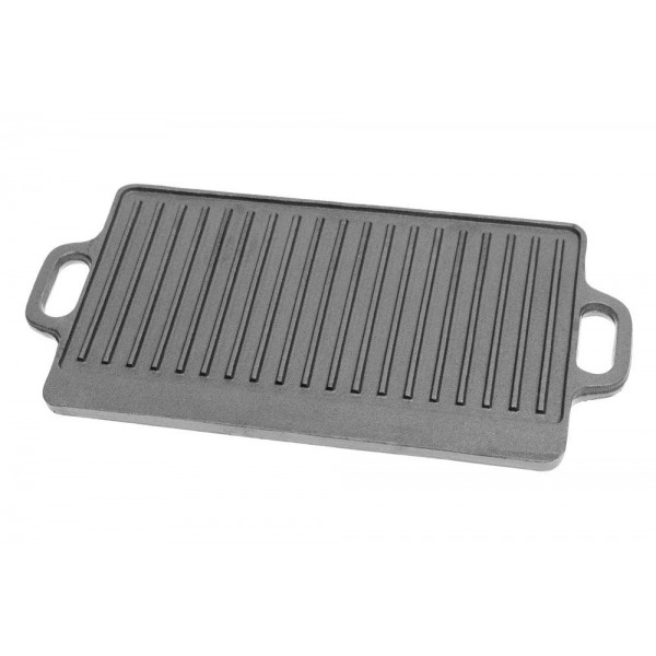 MUSTANG Двустранна чугунена плоча за BBQ - 46 х 23 см.