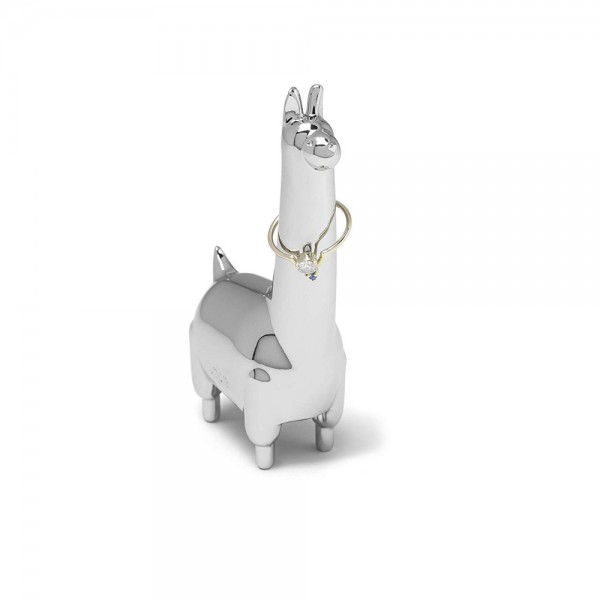 UMBRA Поставка за пръстени “ZOOLA LLAMA“ - лама - цвят хром