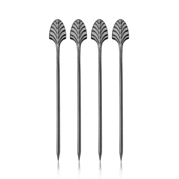 VISKI Коктейлни клечки 4бр. “Art Deco GunMetal“