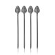 VISKI Коктейлни клечки 4бр. “Art Deco GunMetal“