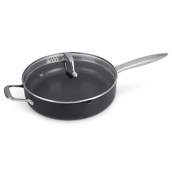 ZYLISS COOK ULTIMATE PRO - Индукционен дълбок тиган - Ø 28 - със стъклен капак