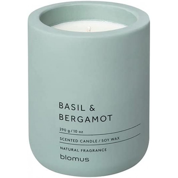 BLOMUS Ароматна свещ FRAGA размер L - аромат Basil & Bergamot - цвят Pine Gray