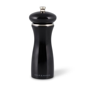 COLE&MASON Мелничка за сол “SHERWOOD BLACK GLOSS“ - 16,5 см. - цвят черен