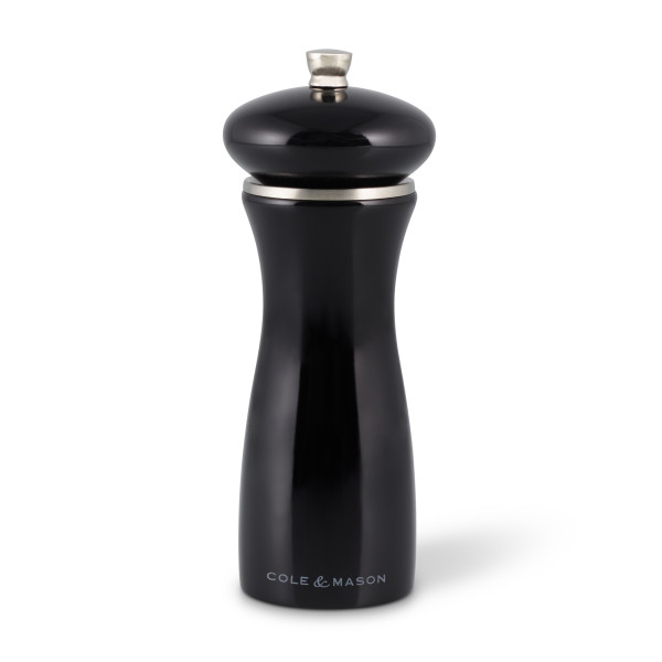 COLE&MASON Мелничка за сол “SHERWOOD BLACK GLOSS“ - 16,5 см. - цвят черен