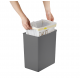 EKO Кош за отпадъци с TOUCH механизъм “MORANDI TOUCH“ - 20 л.- сив
