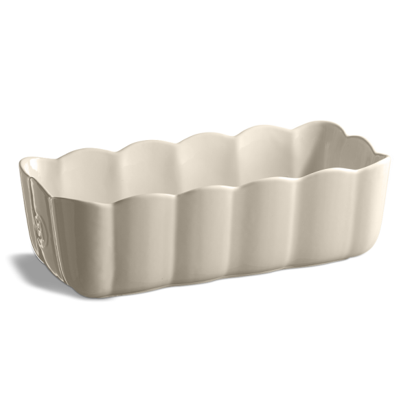 EMILE HENRY Керамична форма "MADELEINE LOAF DISH" - цвят екрю