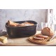 EMILE HENRY Керамична кутия за хляб с дъска за рязане "BREAD BOX" - цвят трюфел
