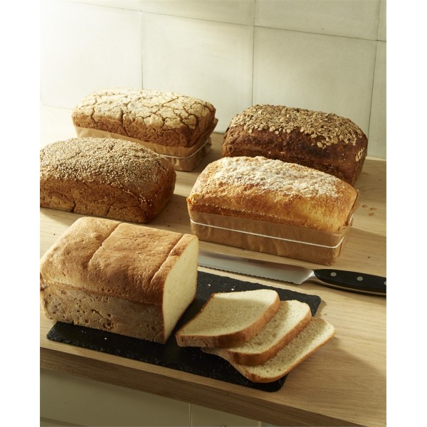 EMILE HENRY Керамична правоъгълна форма за печене на хляб "BREAD LOAF BAKER" - 28 х 13 х 12 см - цвят червен