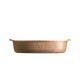 EMILE HENRY Керамична тава "OVAL OVEN DISH" - 35х22,5 см - цвят капучино