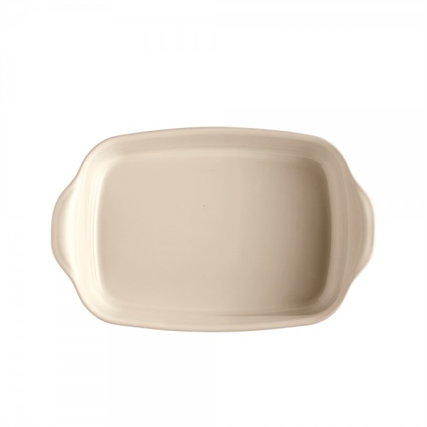 EMILE HENRY Керамична тава "RECTANGULAR OVEN DISH"- 36,5 х 23,5 см - цвят екрю