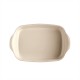 EMILE HENRY Керамична тава "RECTANGULAR OVEN DISH"- 36,5 х 23,5 см - цвят екрю