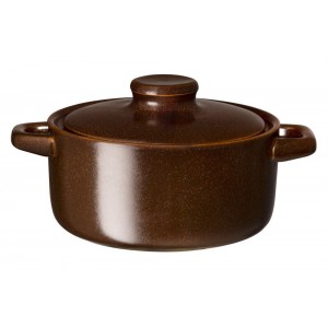 MAKU Камениновo гювече с капак “Brown Edition“ - Ø 12см.