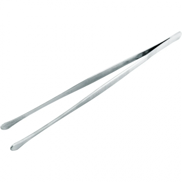 Nerthus Прави стоманени кухненски пинсети - 30 см.