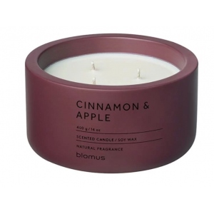 BLOMUS Ароматна свещ FRAGA, размер XL - аромат Cinnamon & Apple - цвят Port