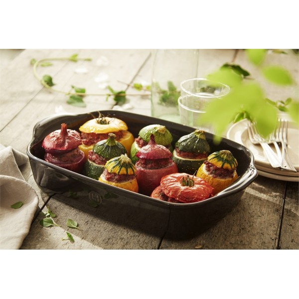 EMILE HENRY Керамична тава "LARGE RECTANGULAR OVEN DISH" - 42х28 см - цвят жълт