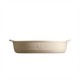 EMILE HENRY Керамична тава "OVAL OVEN DISH" - 35х22,5 см - цвят екрю