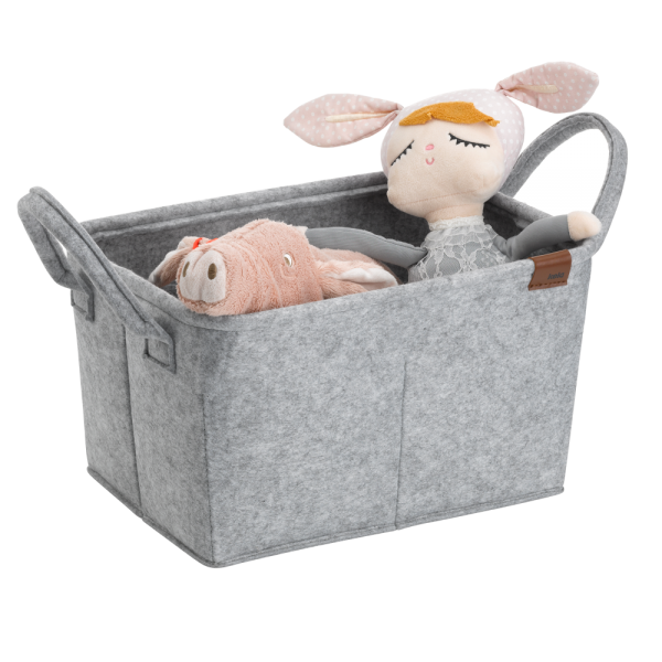 KELA Текстилна кошница - органайзер “Fay“ - светло сива