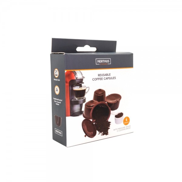 Nerthus Комплект многократни кафе капсули за кафемашини DOLCE GUSTO - 6 части