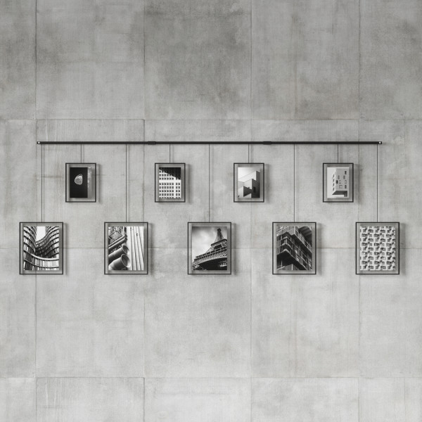 UMBRA Фотодисплей за стена “EXHIBIT" за 9 снимки - черен цвят