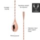 VISKI Лъжица за коктейли “Weighted - Copper“ - 40см.