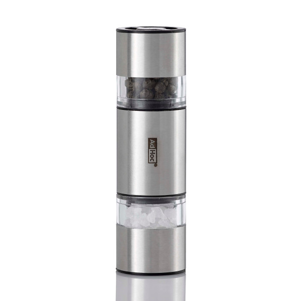 AdHoc Двойна мелничка за сол и пипер DuoMill Mini - 11 см - стомана