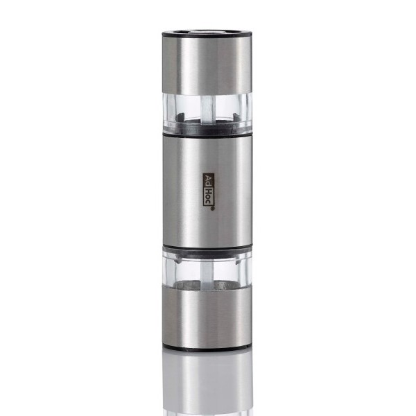 AdHoc Двойна мелничка за сол и пипер DuoMill Mini - 11 см - стомана