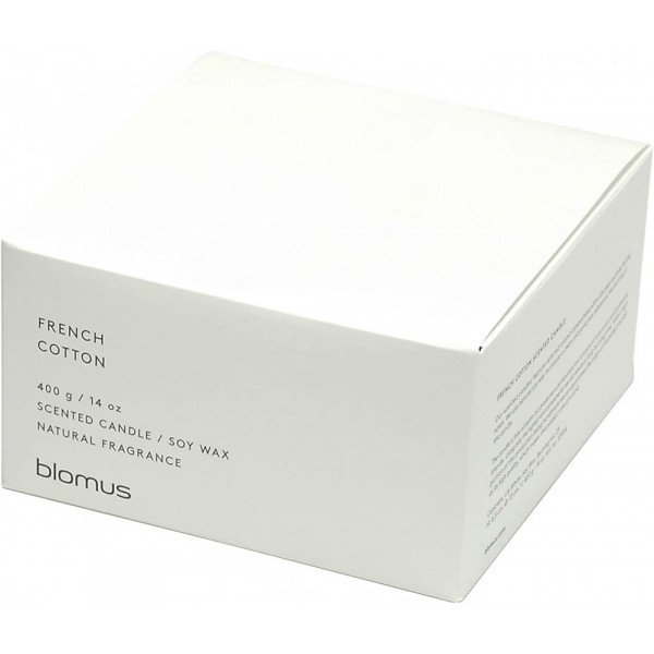 BLOMUS Ароматна свещ FRAGA размер XL - аромат French Cotton - цвят Lily White