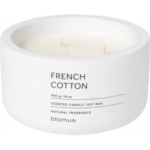 BLOMUS Ароматна свещ FRAGA размер XL - аромат French Cotton - цвят Lily White
