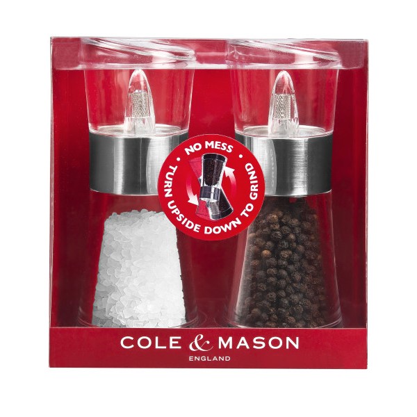 COLE & MASON Комплект мелнички за сол и пипер “FLIP“ - 15,4 см.