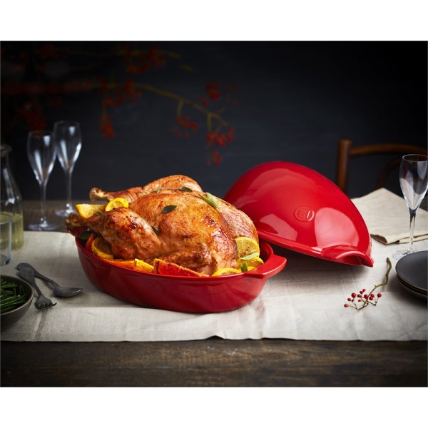 EMILE HENRY Керамична форма за печене "LARGE ROASTER" - 4 л / 42 х 28см - цвят черен