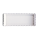 EMILE HENRY Керамична форма за тарт "SLIM RECTANGULAR TART DISH"- цвят бял
