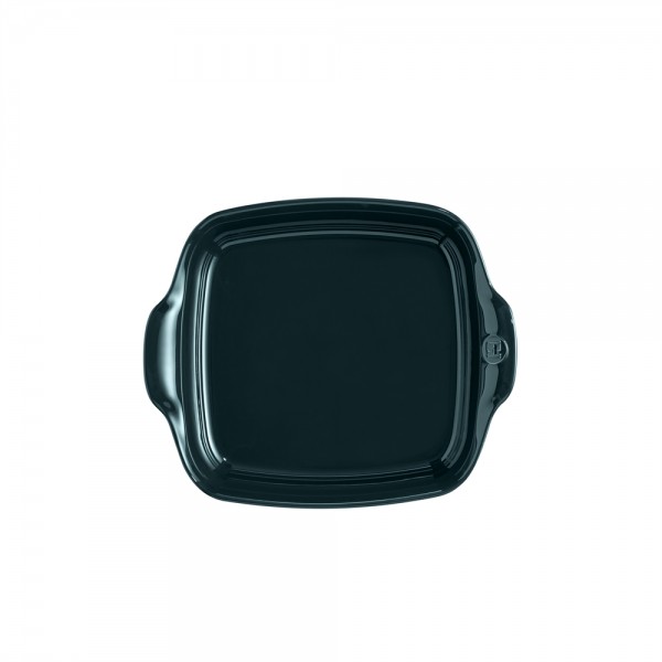 EMILE HENRY Керамична тава "SQUARE OVEN DISH"- 22х22см - цвят тъмнозелен
