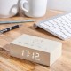 GINGKO Часовник/будилник “Flip Cilck Clock“ - бял клен