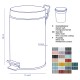 KELA Кош за отпадъци с педал “Monaco“ - малинено червен - 3 л.