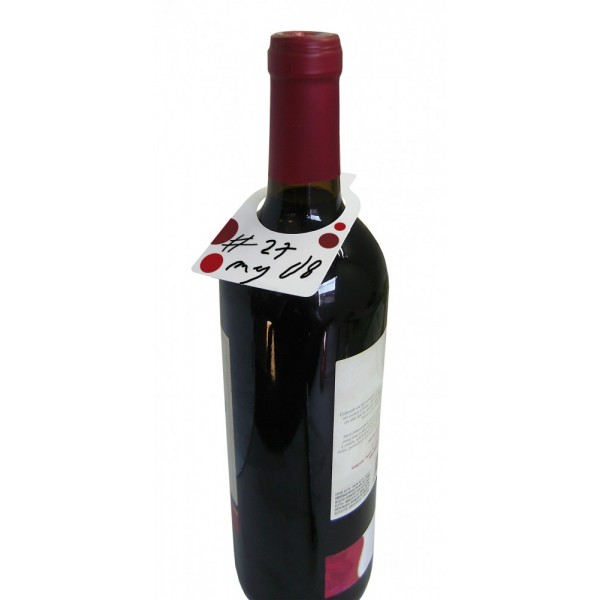 Vin Bouquet Етикети за бутилки 2x12 “ RED AND WHITE “ + маркер