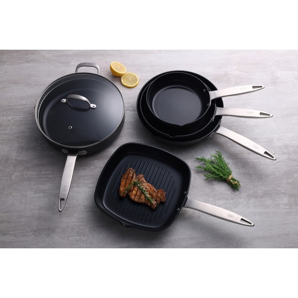 ZYLISS COOK ULTIMATE PRO CERAMIC - Индукционен грил тиган с керамично покритие - 26 х 26 см.