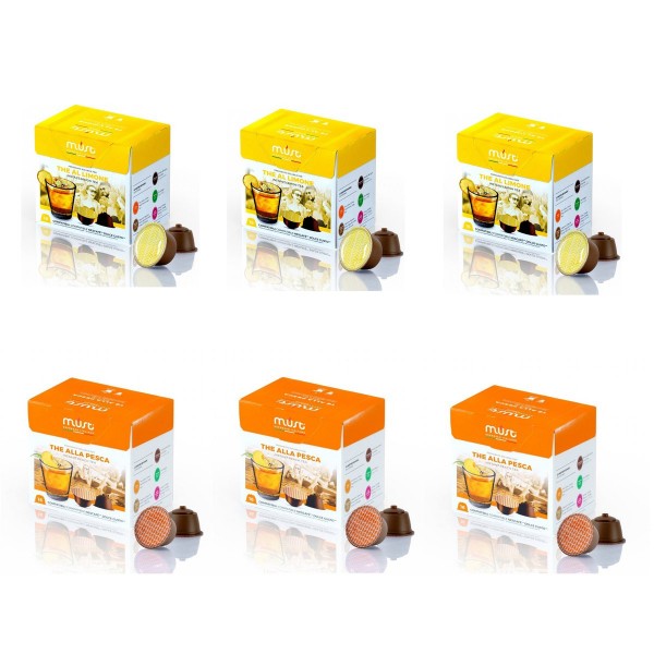 Must Пакет Студен Чай два вида 96 капсули съвместими с Dolce Gusto