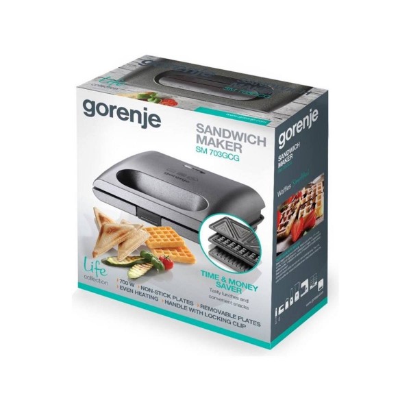 Gorenje SM703GCG Сандвич мейкър гофретник